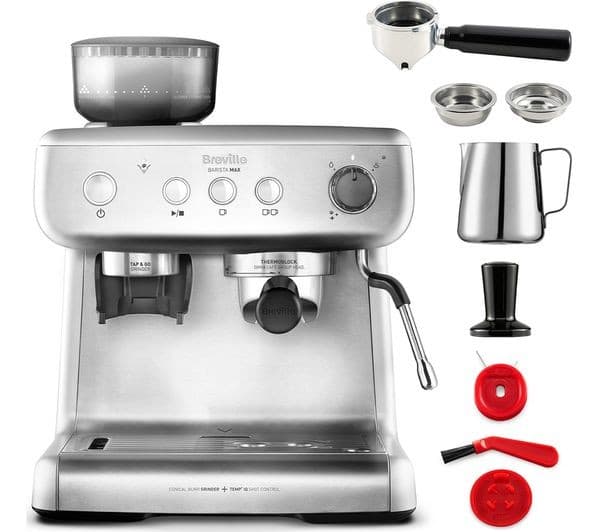 BREVILLE VCF126 Barista Max Coffee Machine - Stainless Steel - Image 3