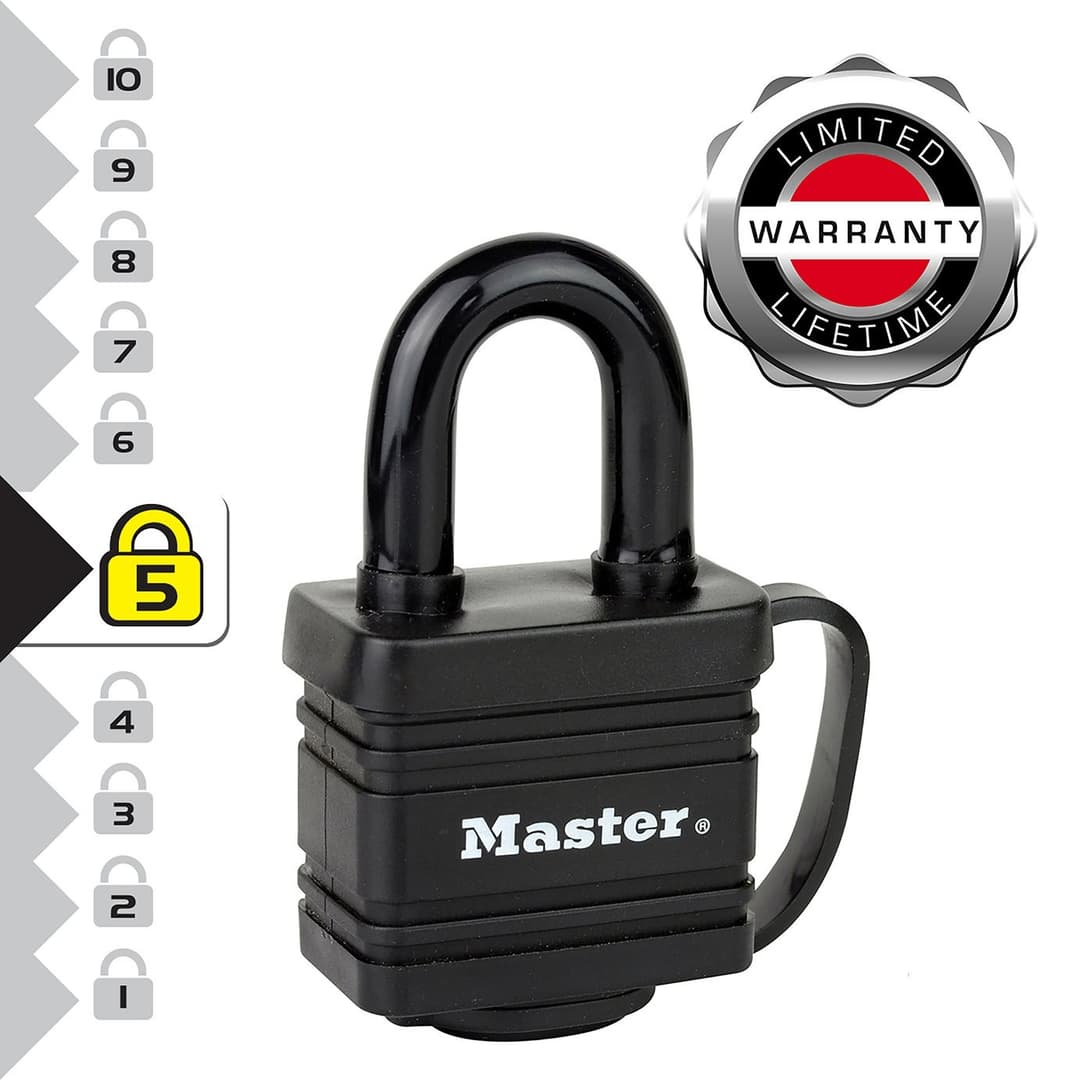 Master Lock 40d Steel Round Padlock - Security Rating 6 - Sealed - Image 1
