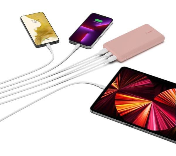 Belkin 20000mAh Power Bank Rose Gold - Image 3