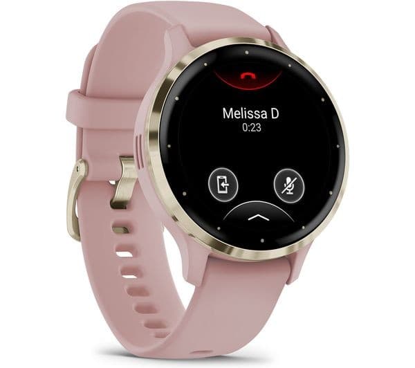 Garmin Venu 3S GPS Smartwatch 41mm, Soft Gold Bezel with Dust Rose Silicone Band - Image 6