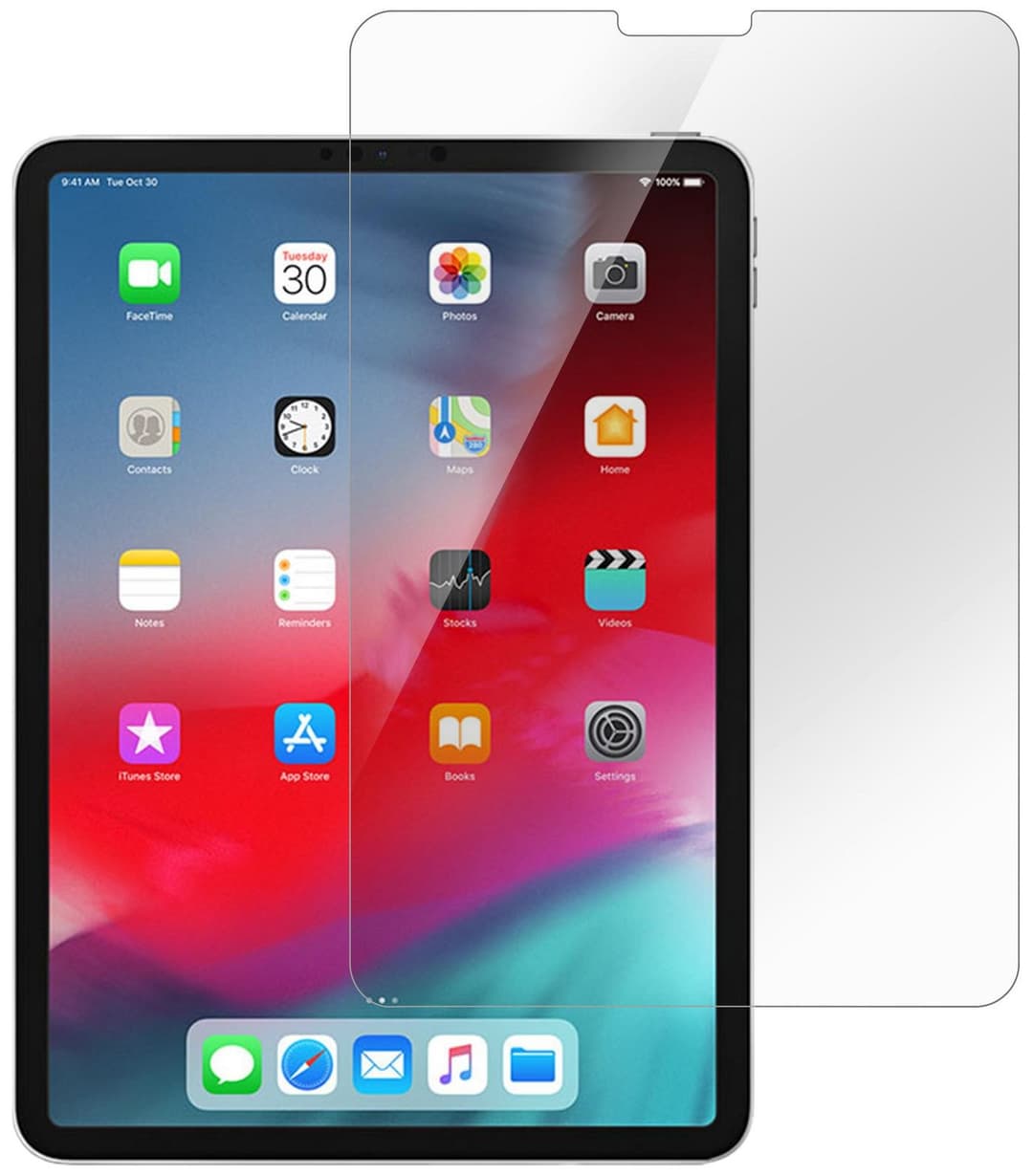 eSTUFF Titan Shield Clear Tempered Glass Screen Protector for iPad Pro 11" 2022/2021/2020/2018 & iPad Air 10.9" 2020/2022 - Image 1