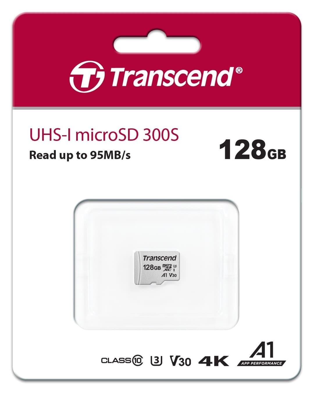 128GB Transcend 300S microSDXC UHS-I CL10 Memory Card 95MB/sec - Image 2