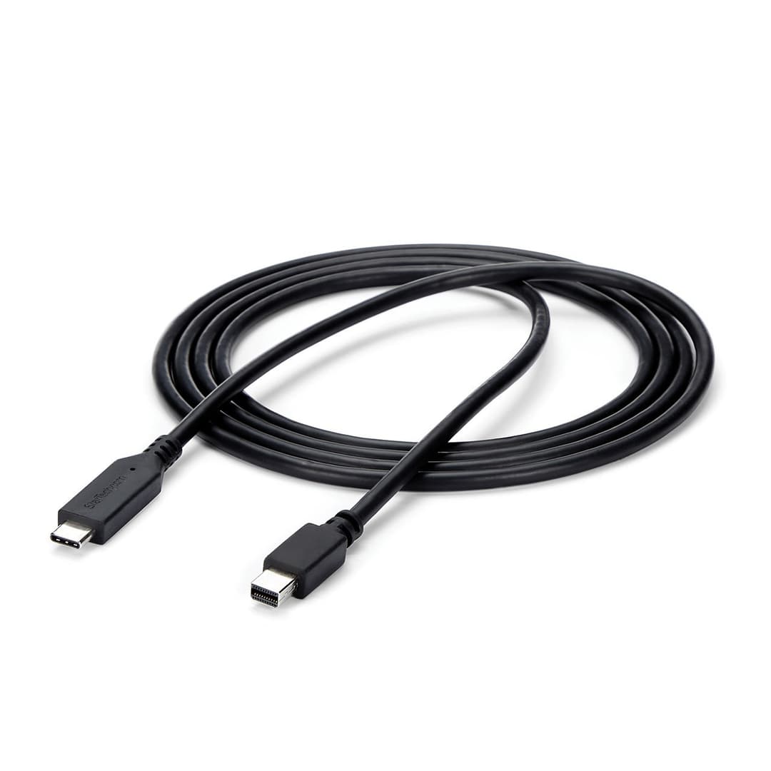 StarTech.com 6 ft. (1.8 m) USB-C to Mini DisplayPort Cable - 4K 60Hz - Black - Image 4