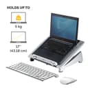 Fellowes Laptop Stand for Desk - Office Suites Plus Adjustable Laptop Stand for the Home and Office - Laptop Riser with 5 Height Adjustments - Max Monitor Size 17", Max Weight 5KG - Black/Silver thumbnail 3