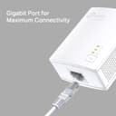 TP-Link TL-PA7017 AV1000 Gigabit Powerline Homeplug Starter Kit Adapter thumbnail 5