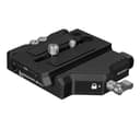 KONDOR BLUE | 501 Adjustable Baseplate for 15mm Rod Rigs | Arca Swiss QR Quick Release Plate, 85mm Matte Box Spacing, Anti-Twist Rail Clamps, Camera Cage Riser Mount | Black thumbnail 1