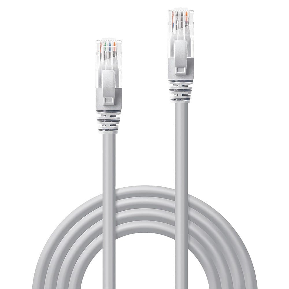 Lindy 0.5m Cat.6 U/UTP Ethernet Cable, Grey - Image 3
