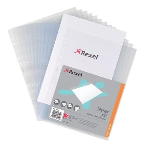 Rexel Nyrex™ Heavy Duty Top & Side Opening Pockets (25) - Image 2