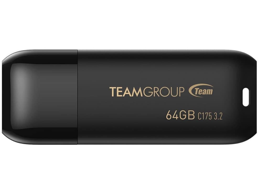TEAMGROUP C175 64GB USB 3.2 Gen 1 Flash Drive Rounded Streamlined Unibody Design Black Pearl Seamless Construction Matte and Glossy Finish  Speed Up to 100MB/s (TC175364GB01) - Image 3