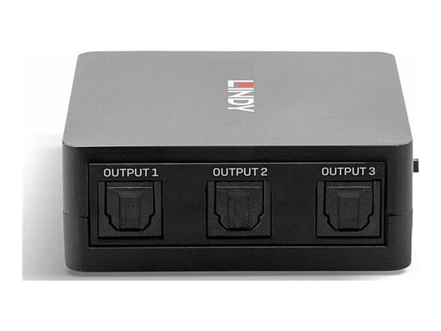 Lindy 3 Port TosLink (Optical) Digital Audio Splitter (70480) - Image 3