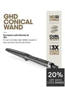 ghd Chronos Curve Conical Wand Hair Curler 28-23mm Black thumbnail 3