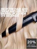 ghd Chronos Curve Conical Wand Hair Curler 28-23mm Black thumbnail 4