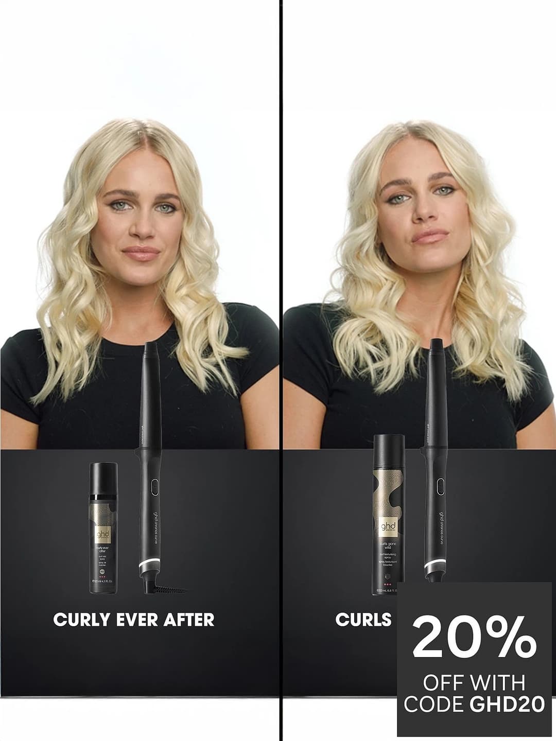 ghd Chronos Curve Conical Wand Hair Curler 28-23mm Black - Image 5