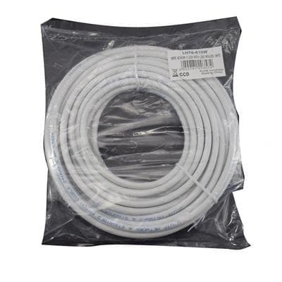 Rift Computers RJ45 (M) to RJ45 (M) CAT6 10m White OEM Moulded Boot Network Cable - Image 1