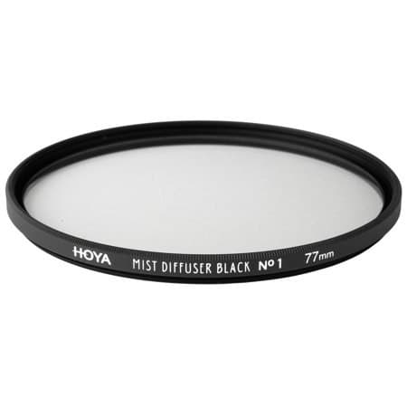 Hoya 77mm Mist Diffuser Black No. 1 Glass Filter - Image 1