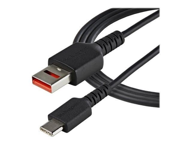 StarTech.com 3ft (1m) Secure Charging Cable, USB-A to USB-C Data Blocker Charge-Only Cable, No-Data Power-Only Charger Cable for Phone/Tablet, Data Blocking USB Protector Adapter Cable - 5V at 2.4A (12W max) (USBSCHAC1M) - USB-C cable - USB (power only) t - Image 2