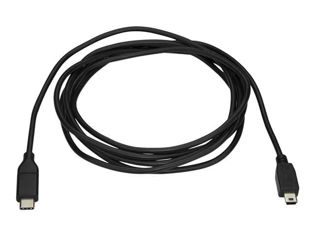 StarTech USB2CMB2M USB-C to Mini-USB Cable 2m Black - Image 2