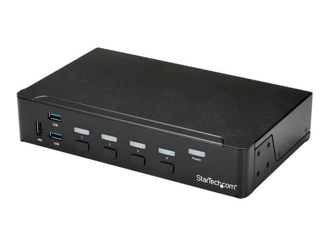 StarTech SV431HDU3A2 4 Port HDMI KVM Switch - 1080p, 3-Port USB 3.0 Hub & Audio - Image 1