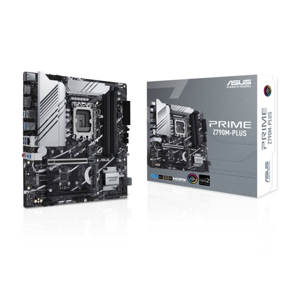 ASUS Prime Plus Intel Z790 LGA 1700 micro ATX Motherboard - 90MB1E70-M1EAY0 - Image 1
