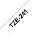 Brother TZE-241 label-making tape Black on white thumbnail 1