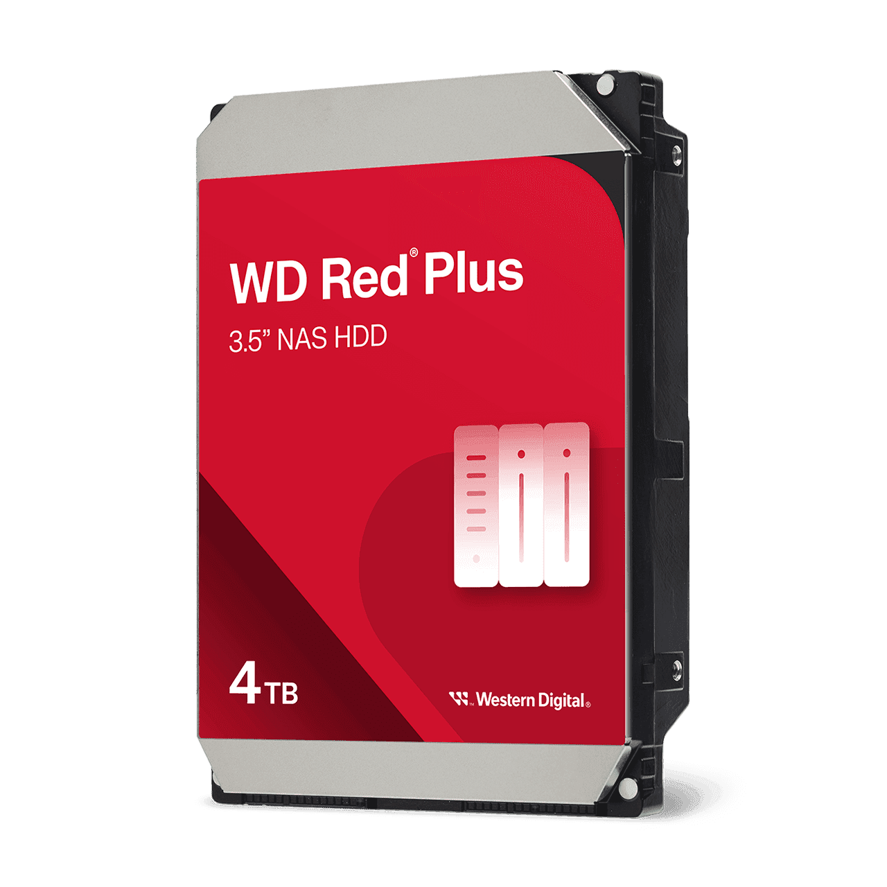 Western Digital WD Red Plus NAS Internal Hard Drive 3.5-inch SATA III CMR - 4TB