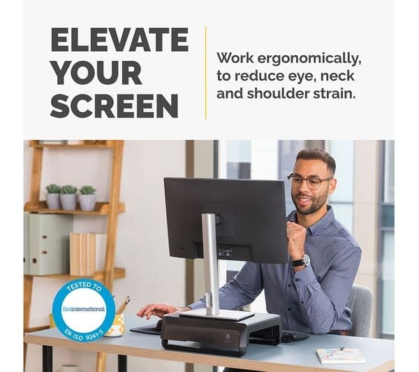 FELLOWES Breyta Monitor Stand - Black - Image 2