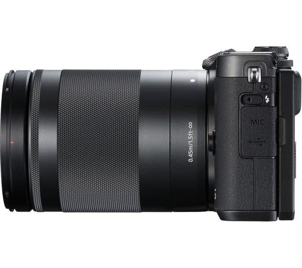 Canon EOS M6 Mirrorless Camera with EF-M 18-150mm f/3.5-6.3 IS STM Lens - Black - Image 6