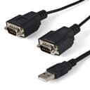 StarTech.com 6ft (1.8m) 2-Port FTDI USB to Serial RS232 Adapter Cable with COM Retention, USB to RS232 Adapter - TAA thumbnail 1
