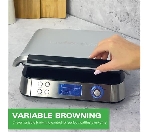 HAMILTON BEACH Pro Smart HB5403T Waffle Maker - Silver - Image 5