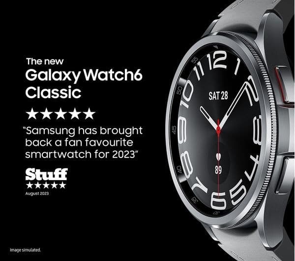 SAMSUNG Galaxy Watch6 Classic 4G with Bixby - Black, 47 mm - Image 7