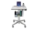 Ergotron LearnFit Tall - standing desk - rectangular - white thumbnail 2