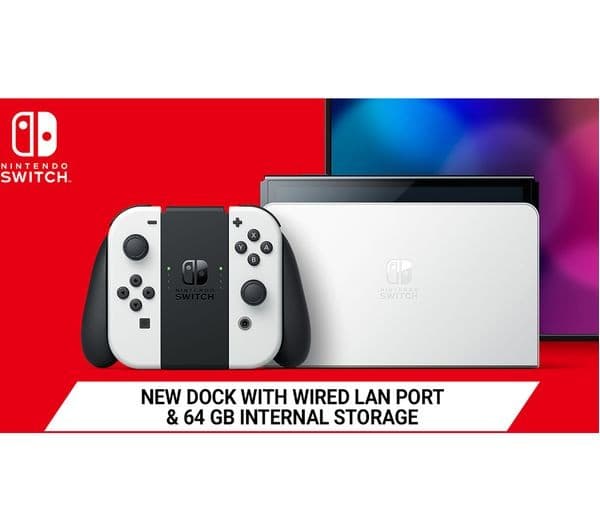 Nintendo Switch OLED Console White - Image 8