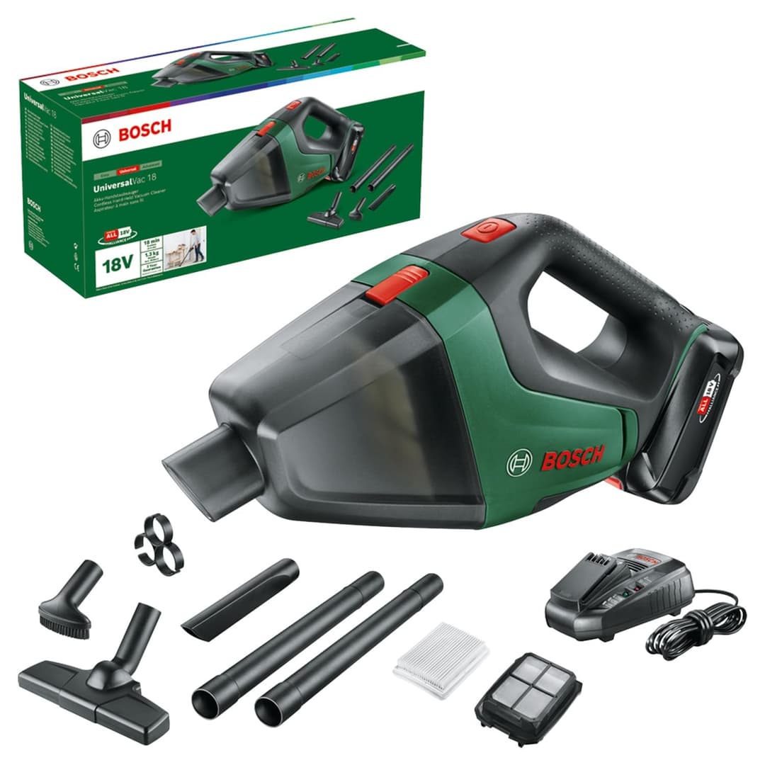 Bosch UniversalVac 18 Handheld Vacuum Cleaner - Forrest Green - Image 1