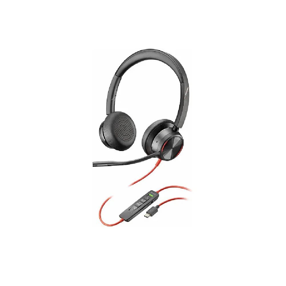 POLY Blackwire 8225 Wired USB-C Stereo Headset - Black