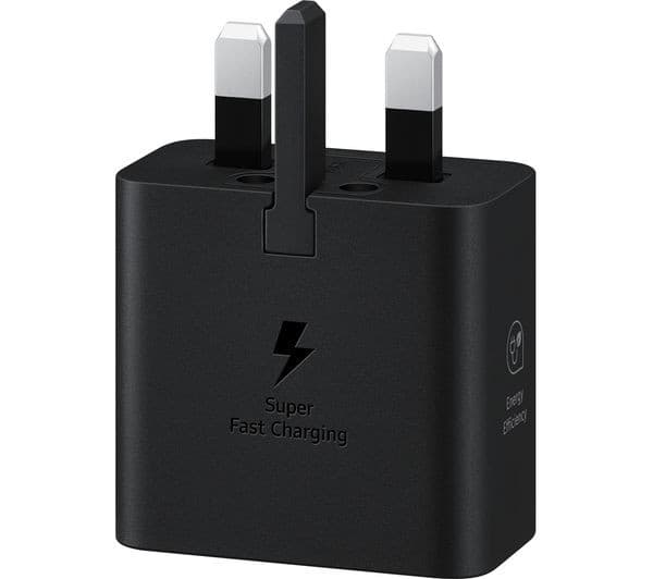 Samsung 25W Super Fast Charging USB-C Travel Adapter Black UK Plug