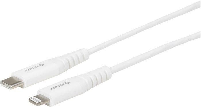 eSTUFF USB-C to Lightning Cable MFi 2m, White - Image 1