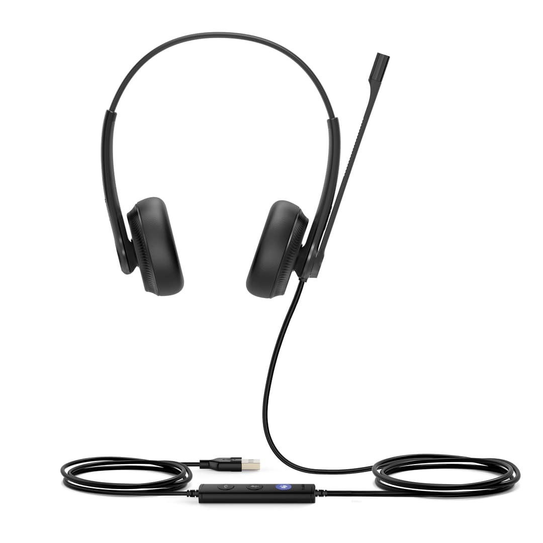 Yealink UH34 Teams Wired USB-A Headset Black - Dual - Image 1