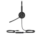 Yealink UH34 Teams Wired USB-A Headset Black - Dual thumbnail 3