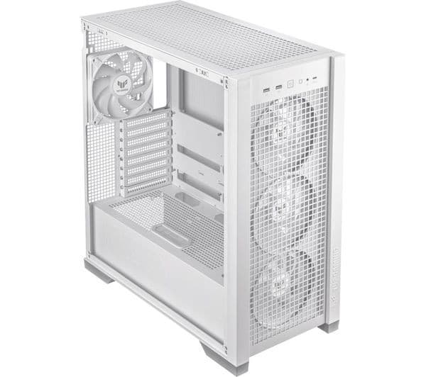 ASUS TUF Gaming GT302 ARGB E-ATX Mid-Tower PC Case - White - Image 7