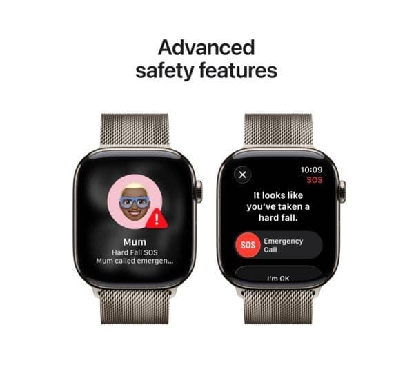 Apple Watch Series 11 GPS + Cellular 46mm Natural Titanium Case with Natural Milanese Loop - S/M - Image 6