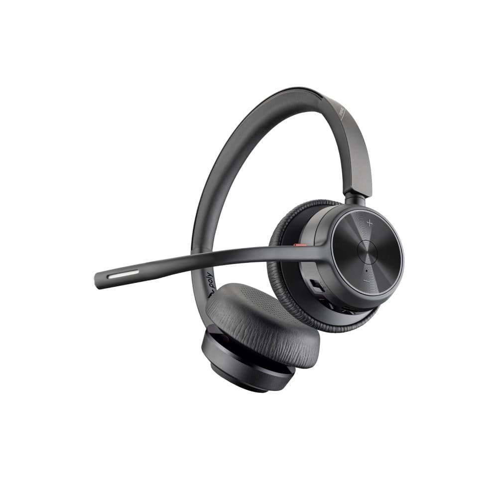 Poly Voyager 4320 UC Stereo Wireless USB Headset Black with BT700 USB-A Adapter + Charging Stand - 77Y99AA - Image 2
