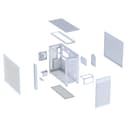 ASUS Prime AP303 Tempered Glass ATX Mid-Tower PC Case - White thumbnail 9