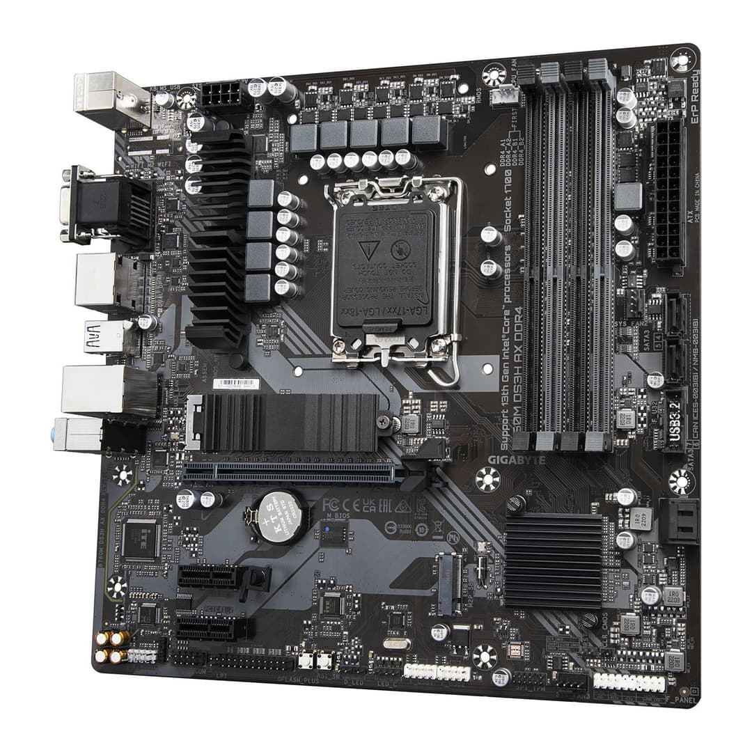 GIGABYTE B760M DS3H DDR4 Micro ATX Intel LGA1700 Motherboard - Image 3