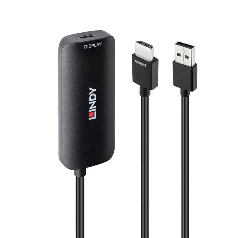 Lindy HDMI to USB Type C Converter with USB Power - Image 1