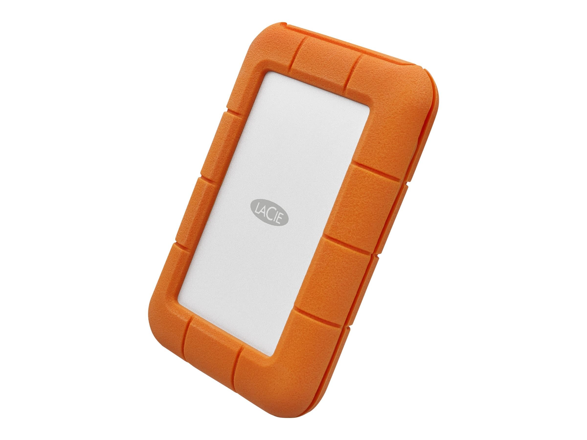 LaCie Rugged USB-C Portable Hard Drive 1TB - Orange
