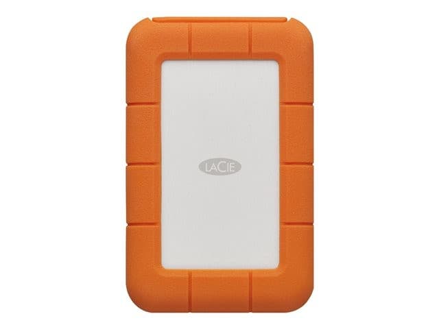 LaCie Rugged USB-C 1TB Portable Hard Drive Orange - Image 2