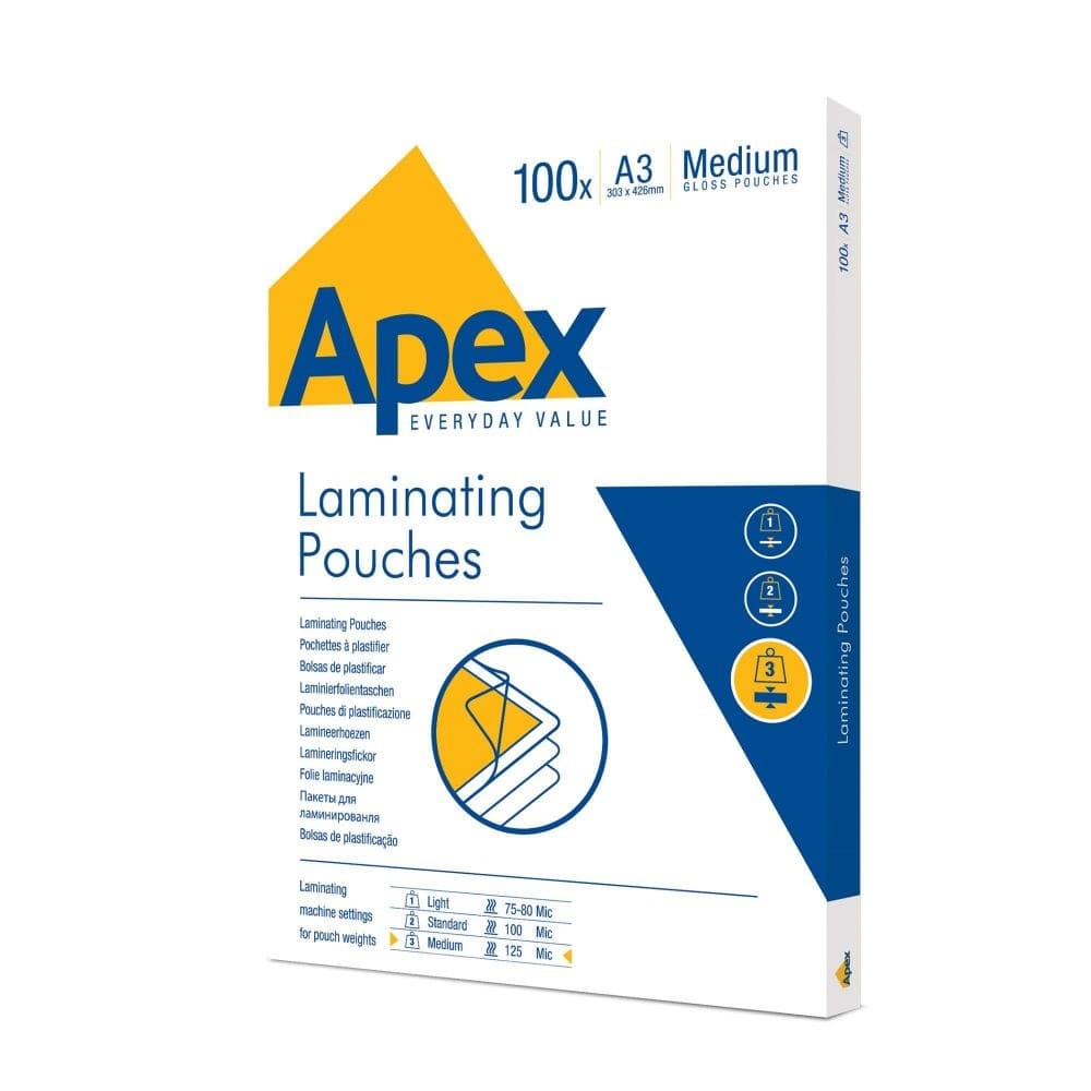 Fellowes Apex 6003401 A3 Pouch 100 - Image 1