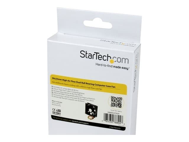 StarTech 92mm System Fan TX3 Black - Image 5