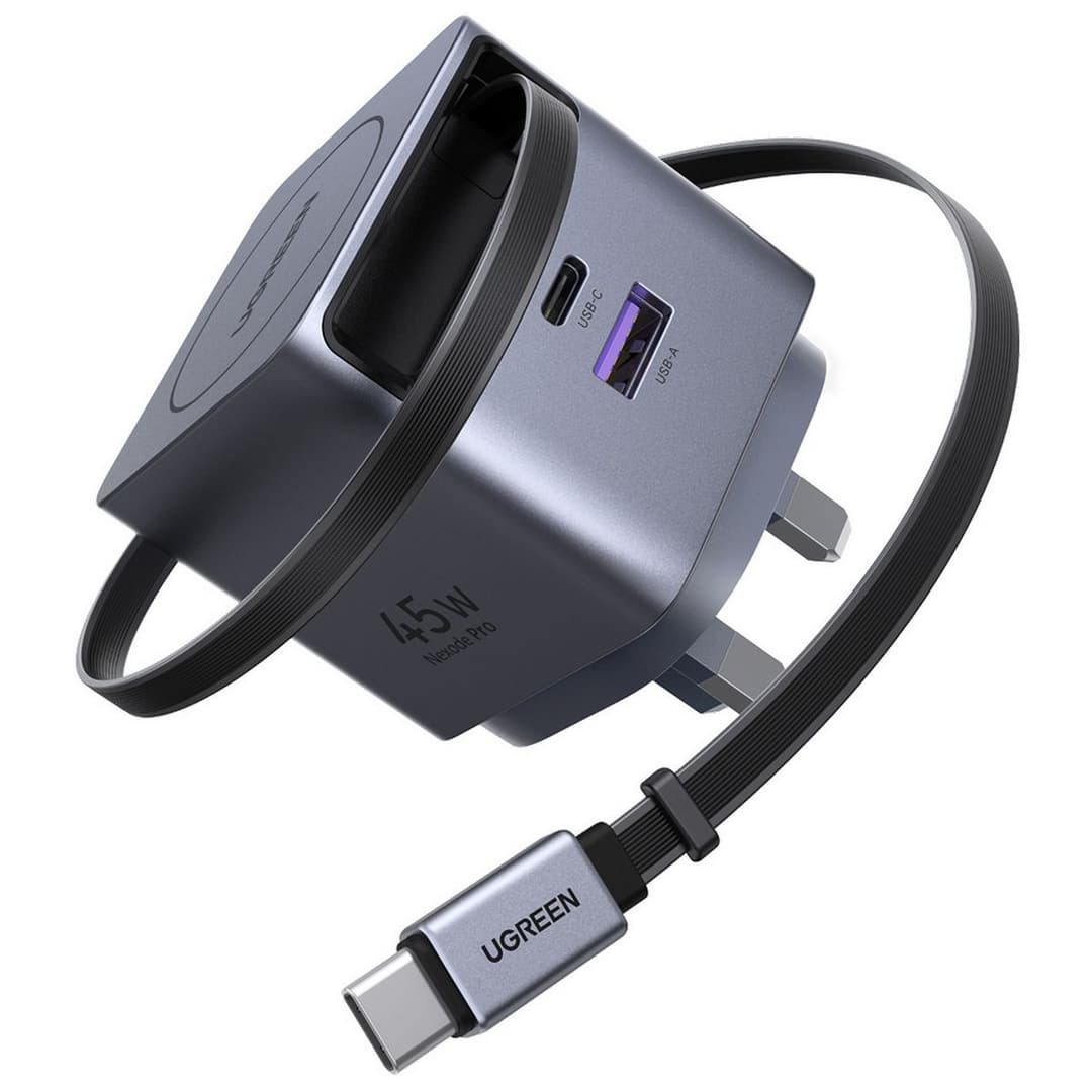 UGREEN Nexode Pro 45W Charger with Retractable USB-C Cable - Image 1
