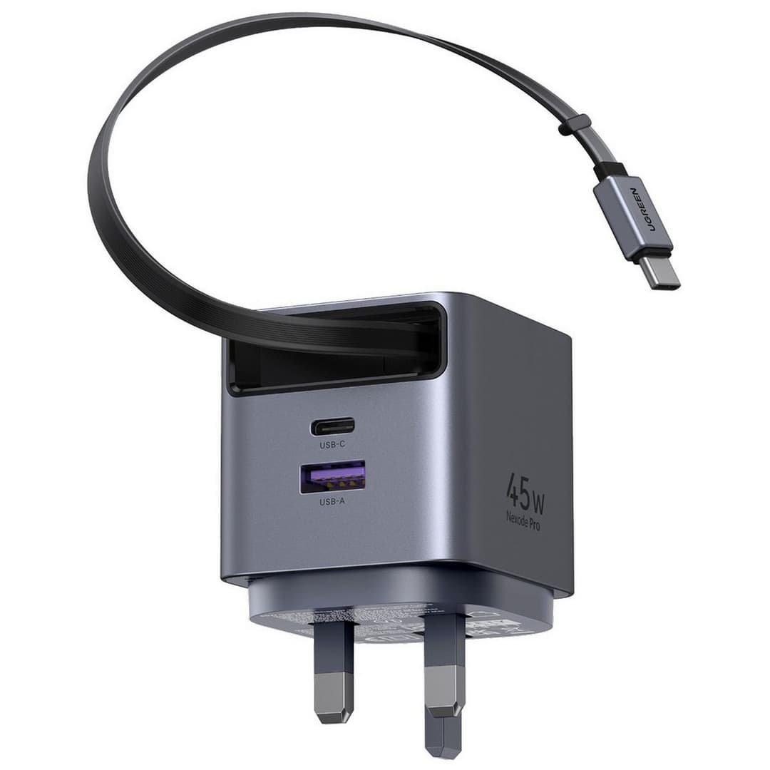UGREEN Nexode Pro 45W Charger with Retractable USB-C Cable - Image 2